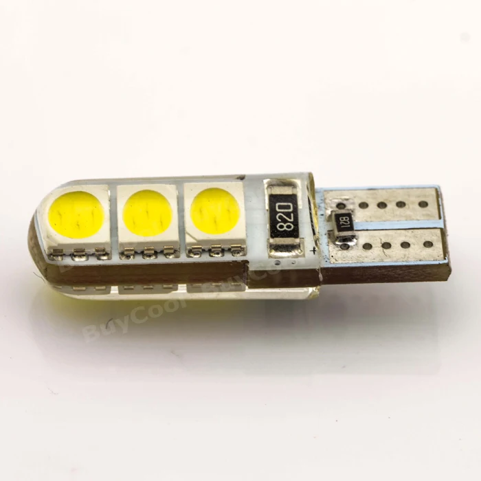 Комплект из 2 предметов новинка Автомобильный светодиодный T10 194 W5W Canbus 6SMD 5050