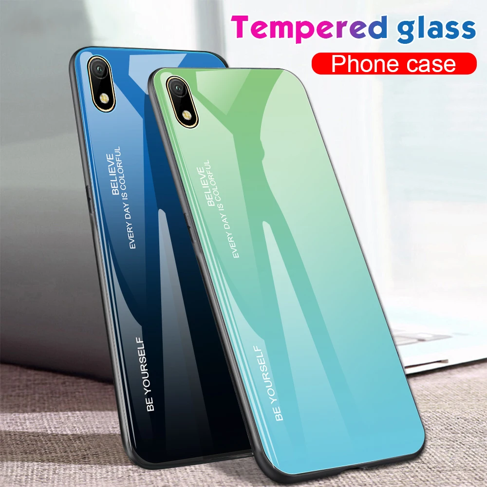 Ультратонкий чехол для huawei Y5 Y9 Y6 Prime Y7 Pro чехол для телефона жесткий защитный чехол из закаленного стекла
