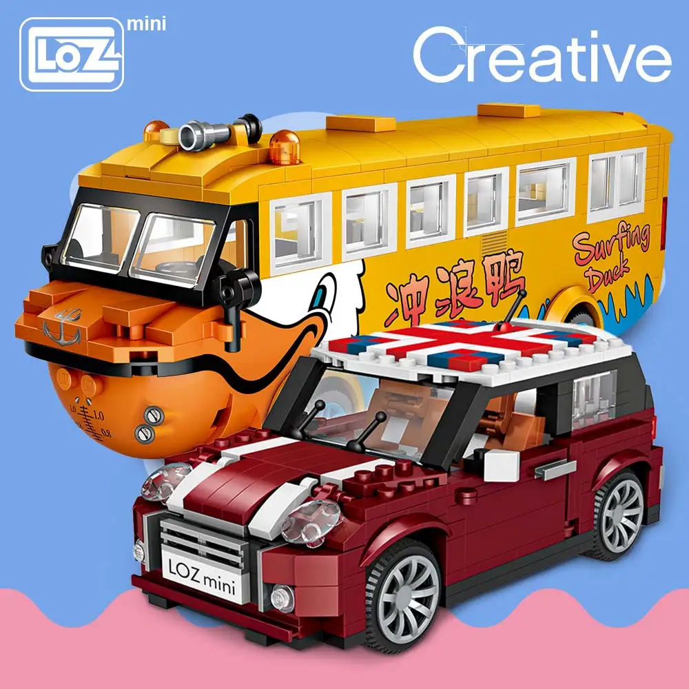 

LOZ Mini Blocks Car Model Building Blocks Technic Racing Car Assembly Toys for Children Educational Gifts DIY Bricks Fun