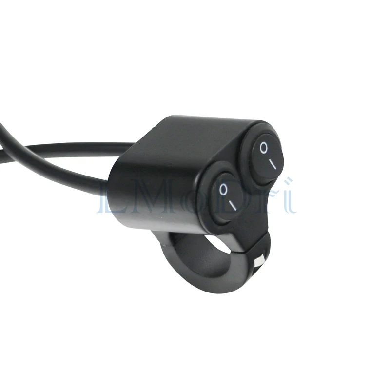 LMoDri 12V Мотоцикл ATV Руль двойной кнопочный переключатель 7/" мотоцикл ремонт головной светильник аварийный тормоз противотуманный светильник переключатели 2 выбор