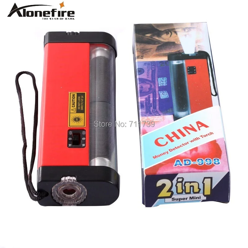 Ультрафиолетовая вспышка Alonefire AD998 ручной детектор денег задний фонарь УФ лампа