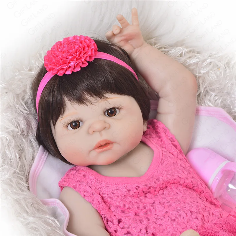 2019 Reborn Baby Doll полная силиконовая Виктория Boneca новорожденная принцесса Bebe Corpo De Inteiro