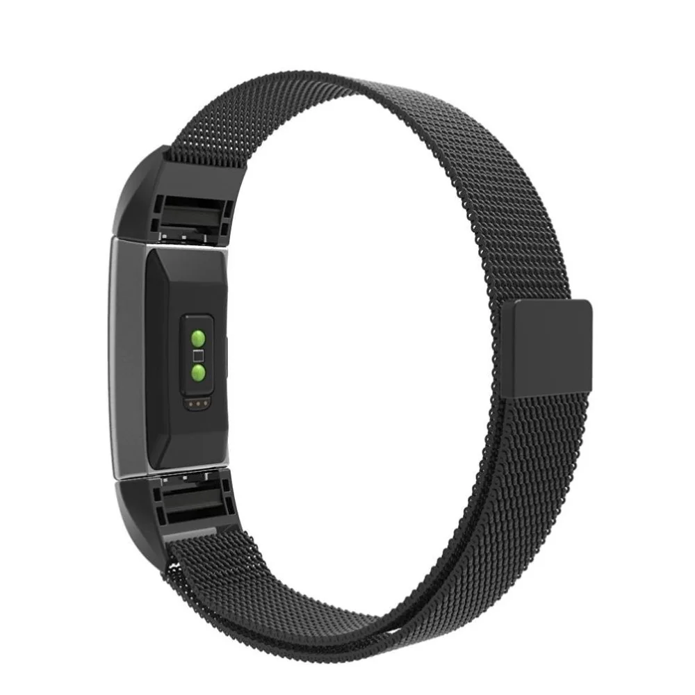 Магнитный металлический ремешок Milanese Loop для Fitbit charge 2 аксессуары браслета
