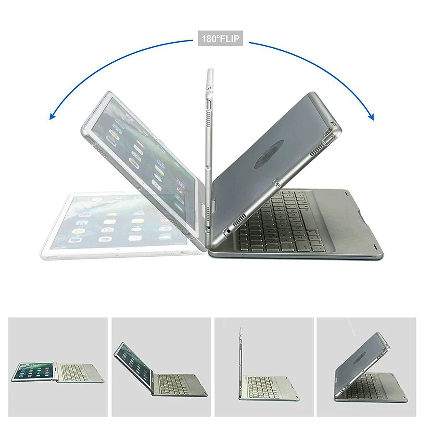 Funelego для IPad Pro 9 7 чехол клавиатуры F180S видов цветов LED подсветка с полным