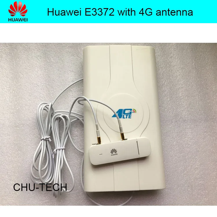 Разблокированный HUAWEI E3372 LTE FDD 150 Мбит/с 4G LTE модем Поддержка+ 4G crc9 49DBI двойная антенна
