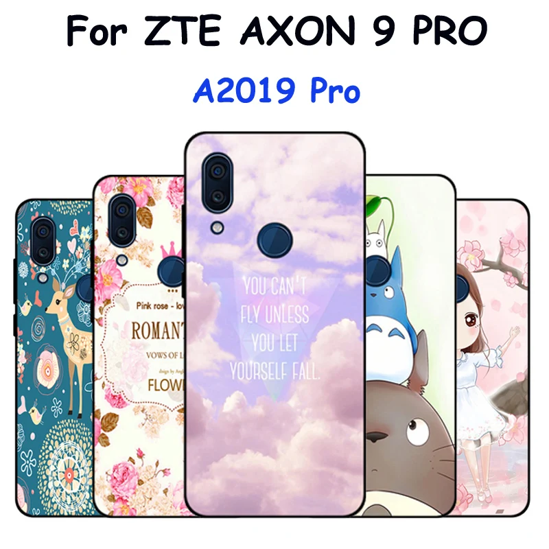 Мягкий силиконовый чехол 6 21 дюйма для телефона ZTE AXON 9 PRO 9pro с рисунком из