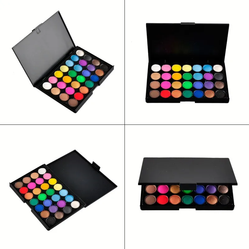 POPFEEL тени для век Make Up Pallete, 28 цветов, матовые тени для век, большая палитра, мерцающий пигмент для глаз, косметика, блестящие стойкие тени для век
