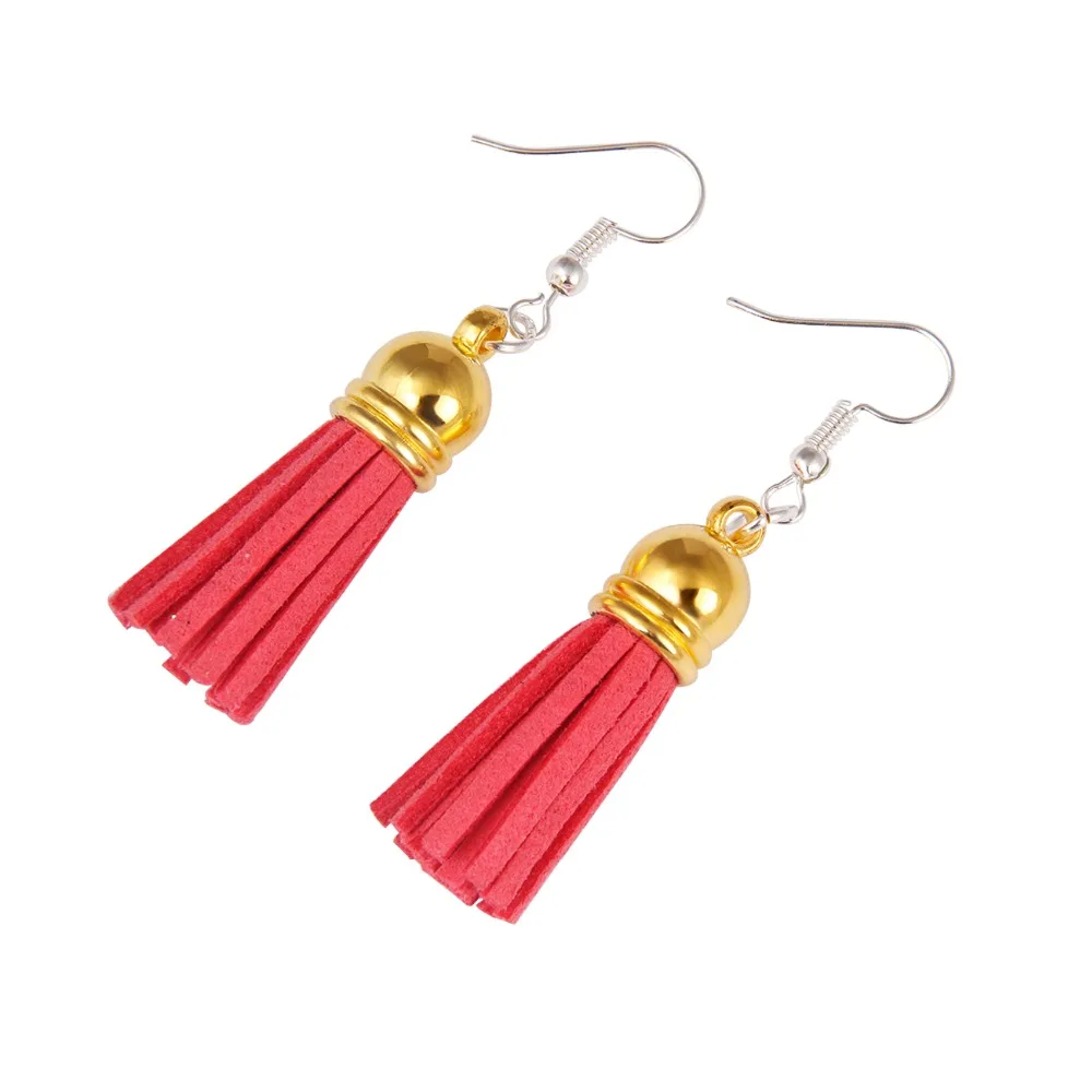 100 шт 4 см Искусственный замшевый шнур кисточка замша Спайк сделать серьги для