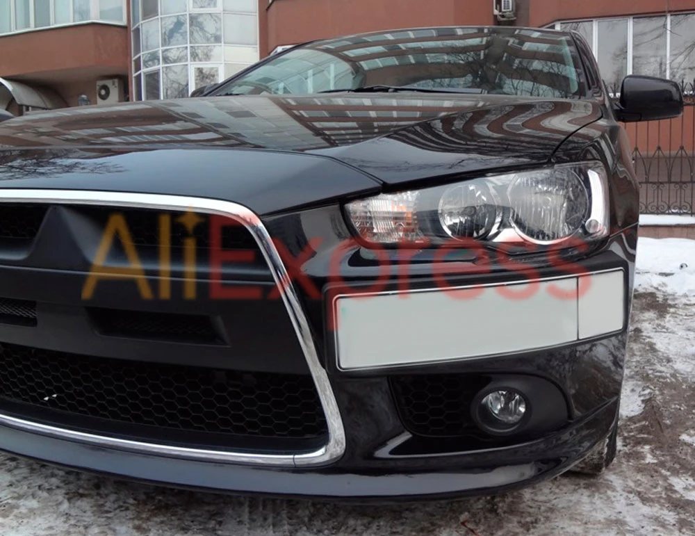 Подиумный номерной знак для Mitsubishi Lancer X 2011-2014 дизайн салона автомобиля спортивный