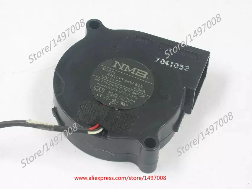 NMB-MAT BM5115-04W-B59 LA1 DC 12V 0.24A 3-жильный 50x50x15 мм Сервер вентилятор охлаждения