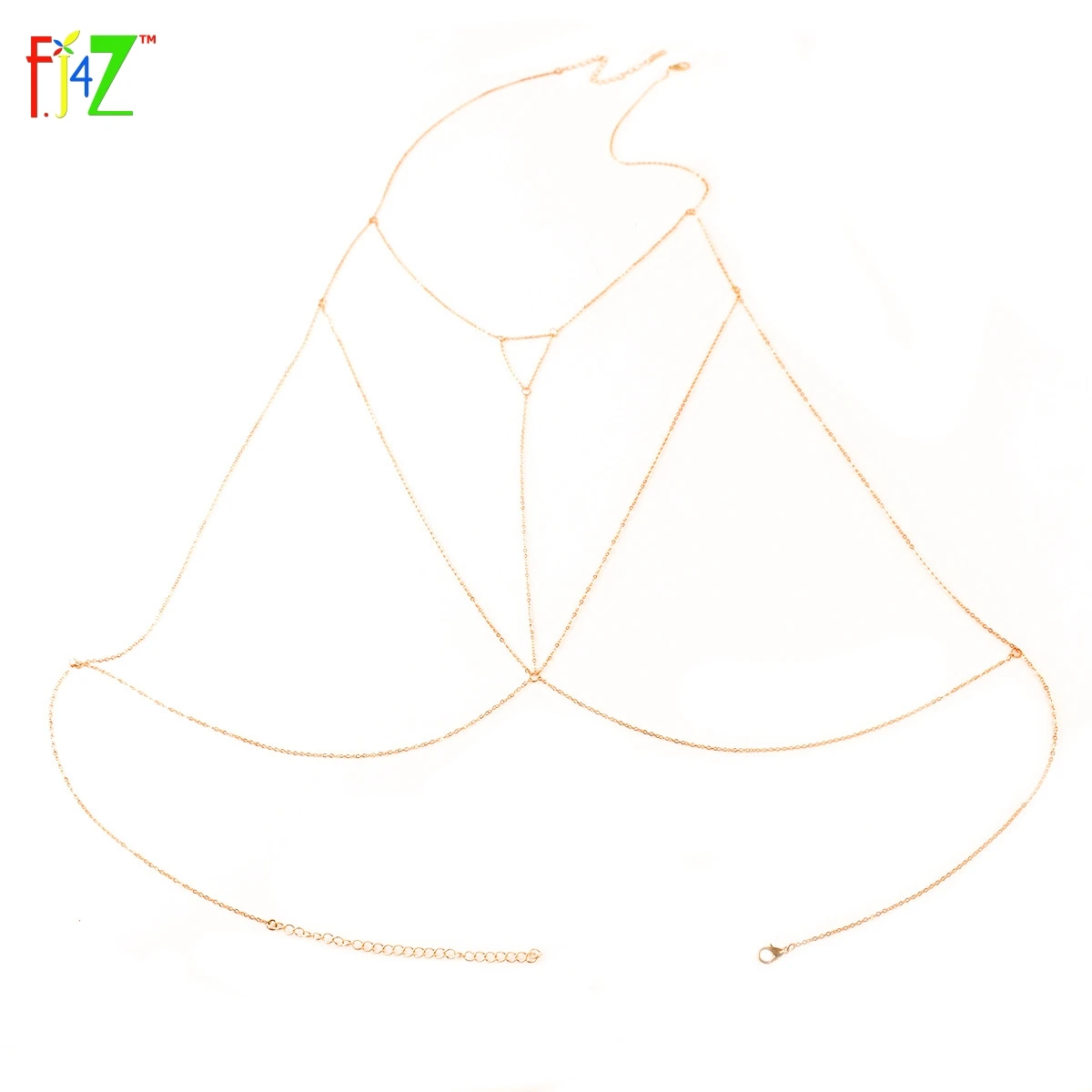 F. J4Z Новое поступление вечерние модные золотые/серебряные с цепочкой треугольная