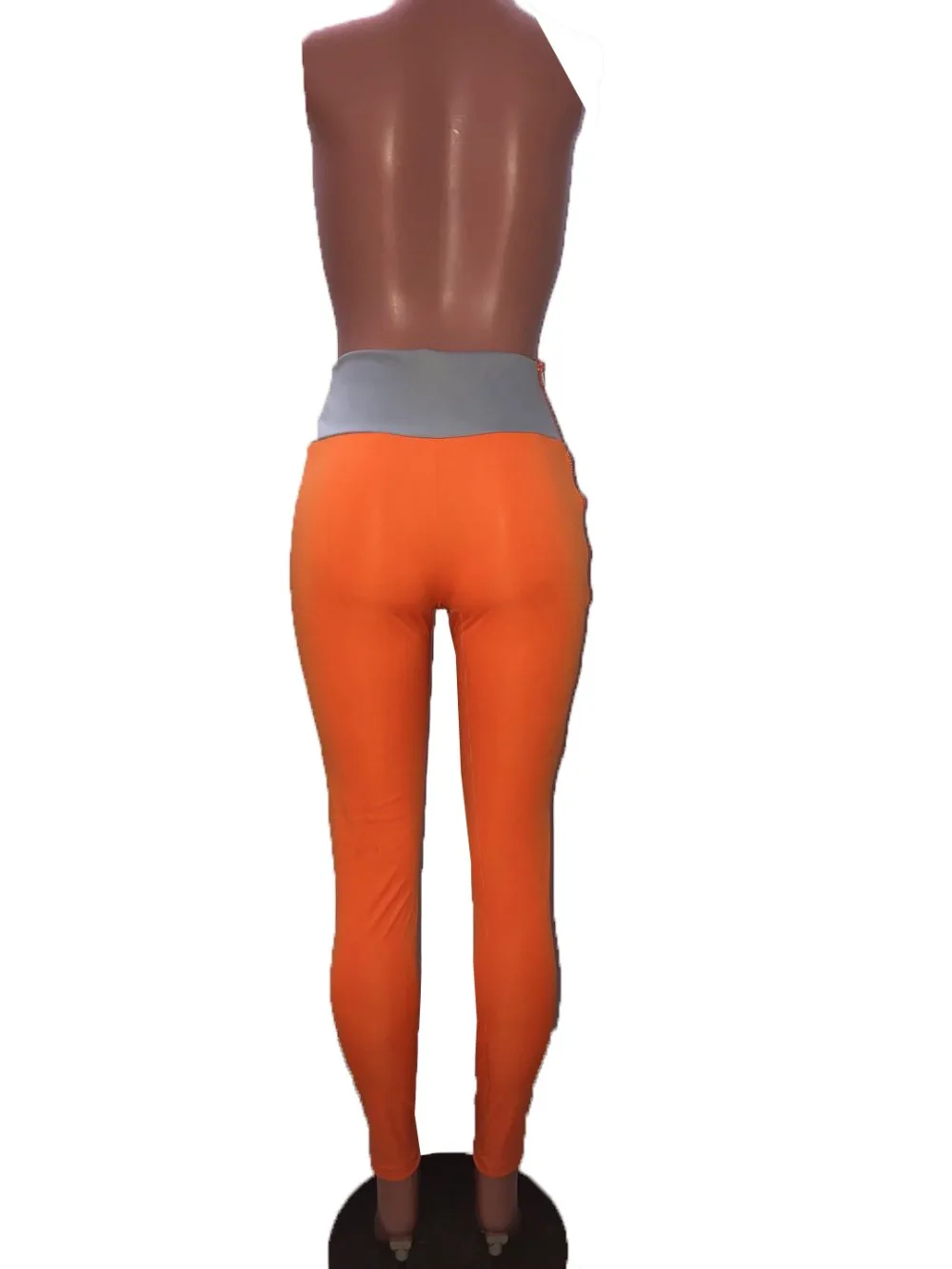 

2019 Spring Hot Design Solid Color Zipper Slim Pencil Pants