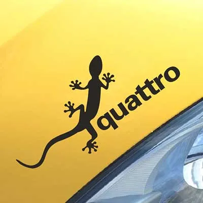 Стикер для автомобиля Gecko quattro Стайлинг наклейка ноутбука мотоцикла скейтборда