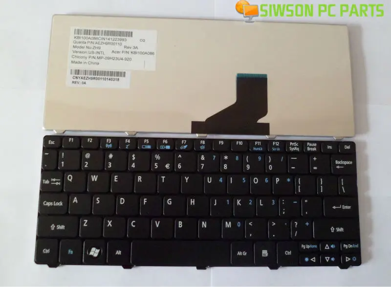 Сменная клавиатура OEM US для Acer Aspire One D260 D270 AOD270 521 AO521 522 AO522 Черная|keyboard and mouse tray|keyboard