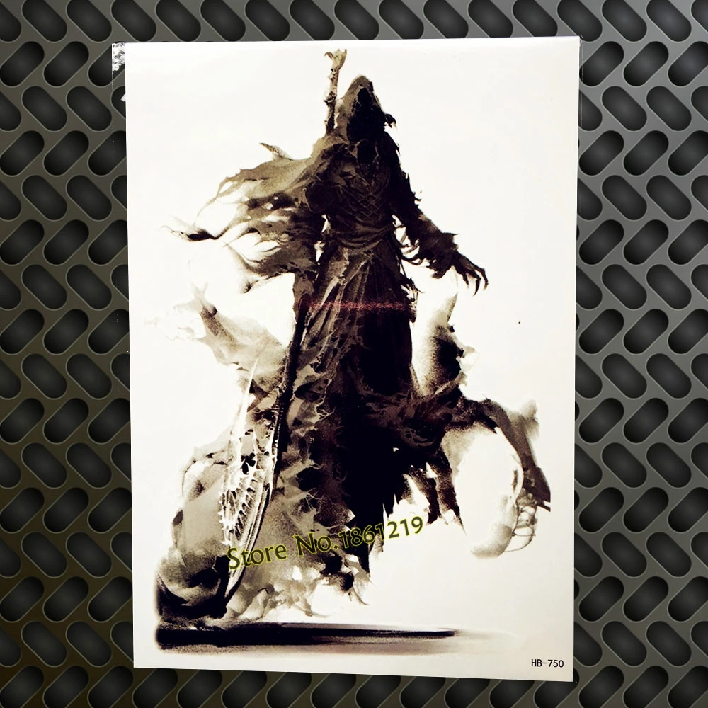 Большой Тираннозавр Рекс татуировка динозавра искусственная водонепроницаемый