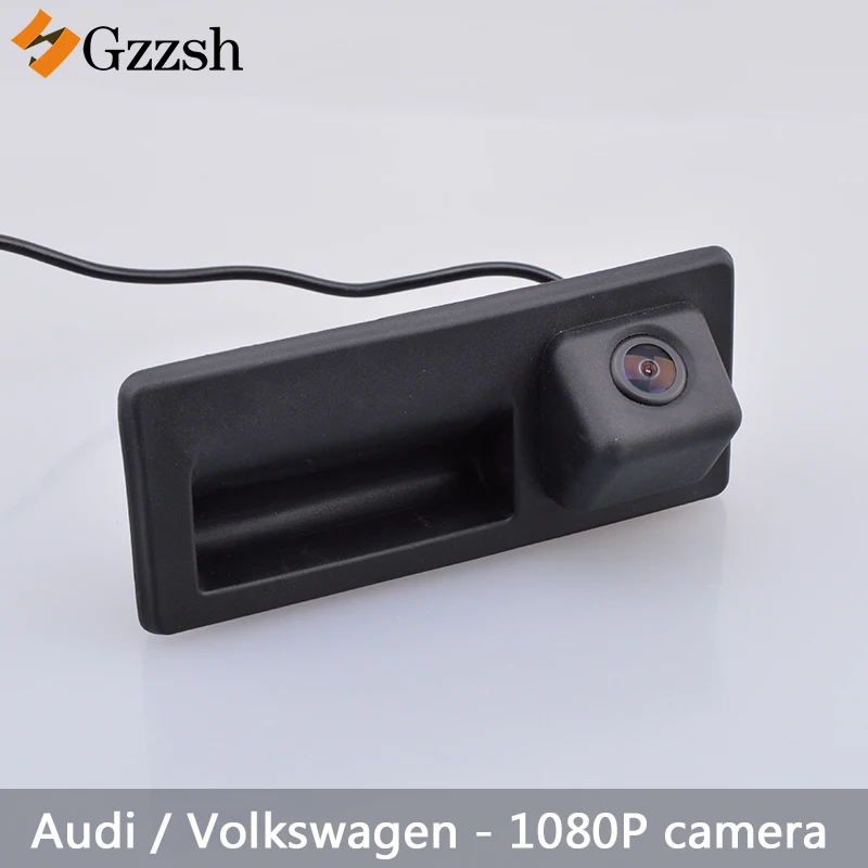 1080P Автомобильная камера заднего вида для Audi A3 A4L A6L A8L S5 Q3 Q5 и Volkswagen Passat Jeddah Touran Golf ручка багажника автомобиля