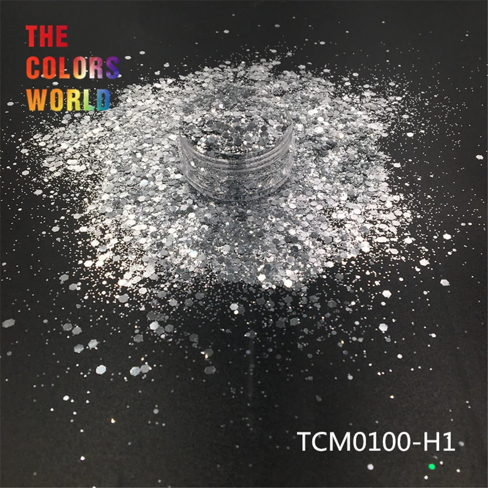 TCT-193 Шестигранная форма металлический обычный цвет лак для ногтей для дизайна ногтей DIY Украшение для тела макияж FacePainting Руководство DIY