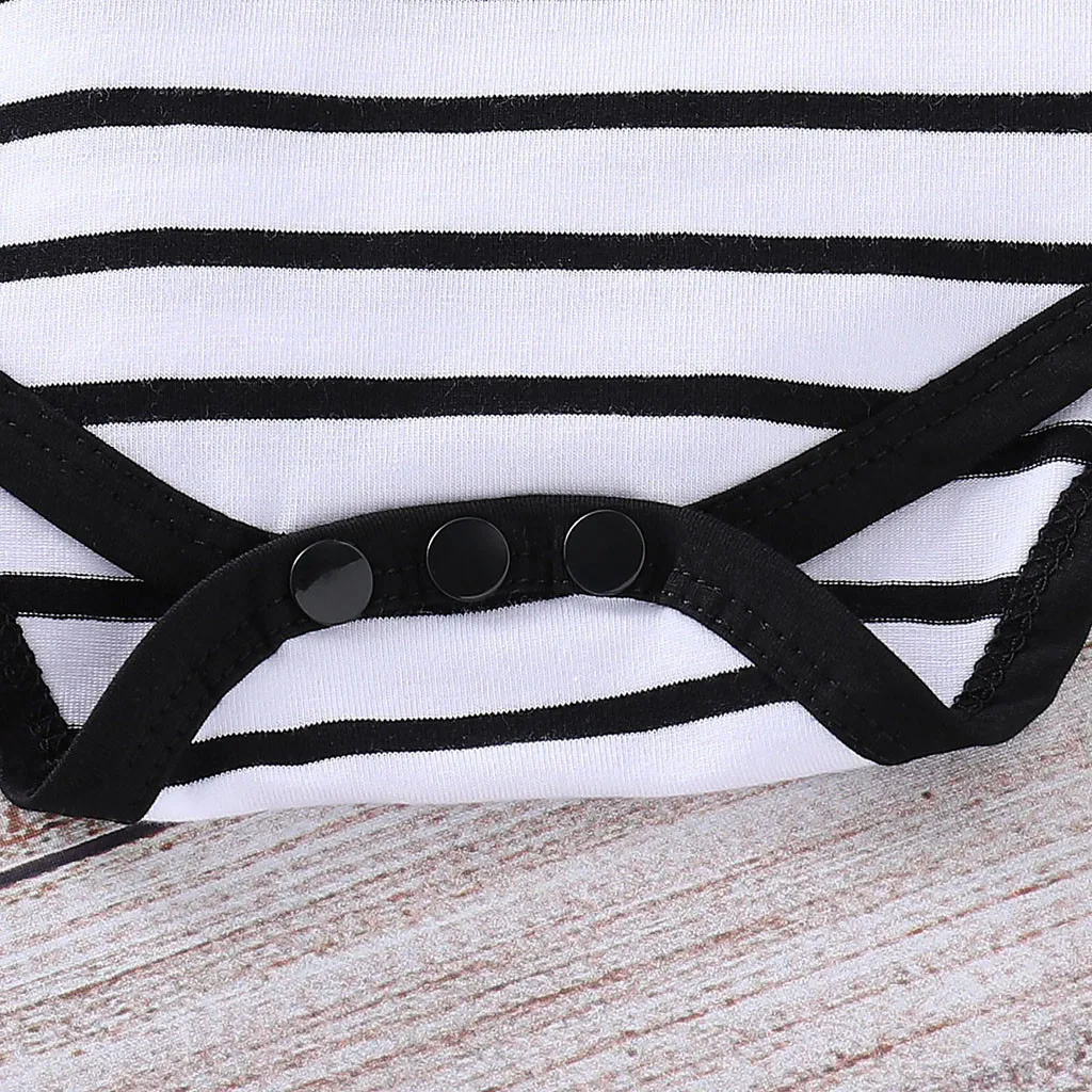 Полосатый комбинезон с длинными рукавами для маленьких мальчиков и