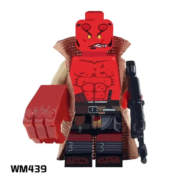 Single Sale WM6020 Metallo Stripper The Joker Mask Hell Boy Fixer Thuderbolts Luke Cage Blade Super Heroes Building Blocks | Игрушки и