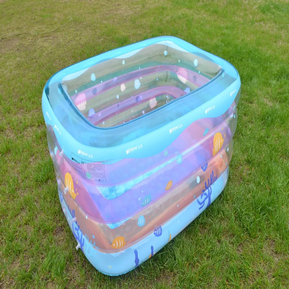 Многоцветные прямоугольные надувные бассейны из ПВХ размеры 143*105*75 см|pool pool|pool