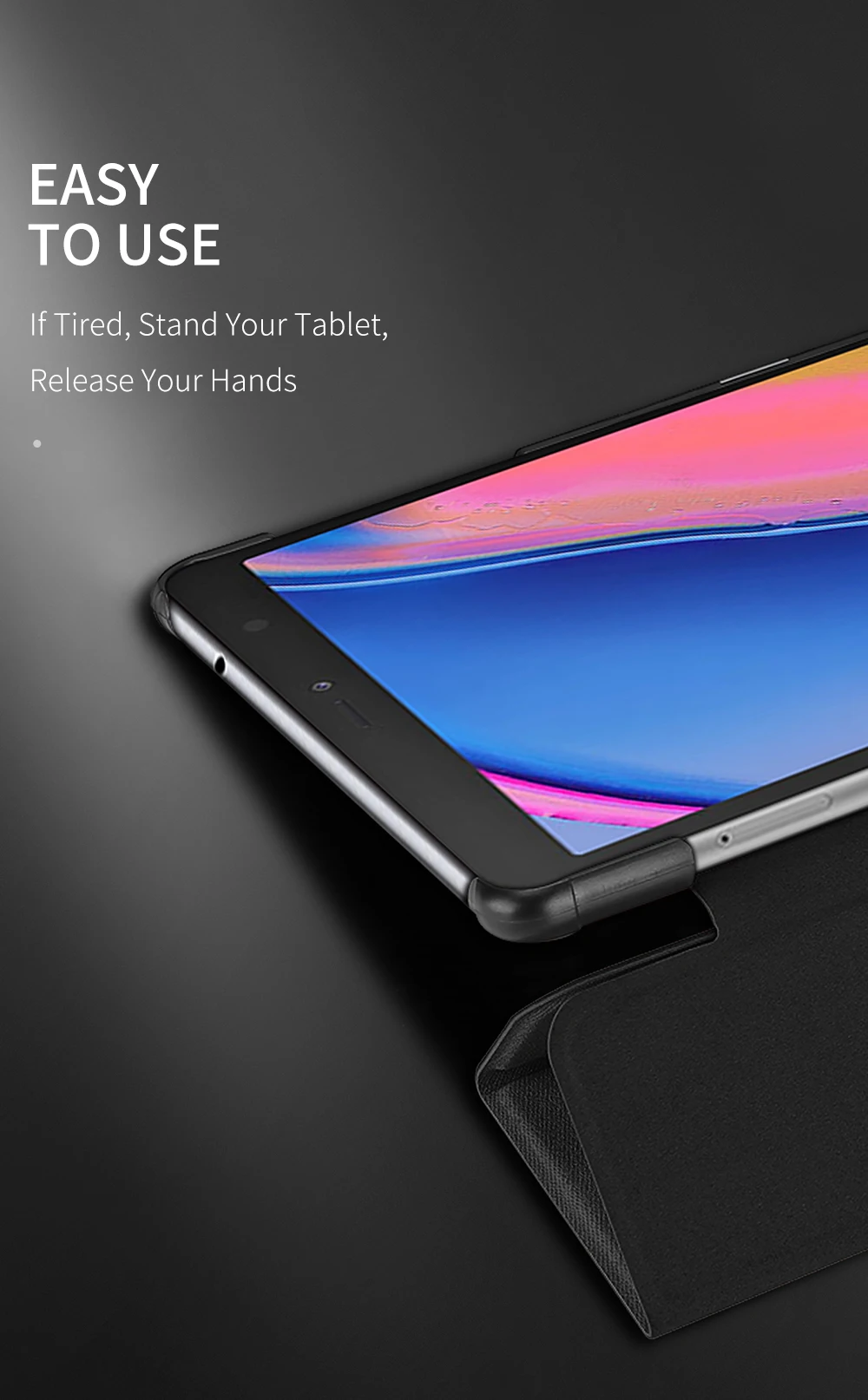 Чехол для samsung Galaxy Tab A 8,0 S Pen P200 P205 SM-P200 SM-P205 из искусственной кожи, Ультратонкий чехол с функцией автоматического сна