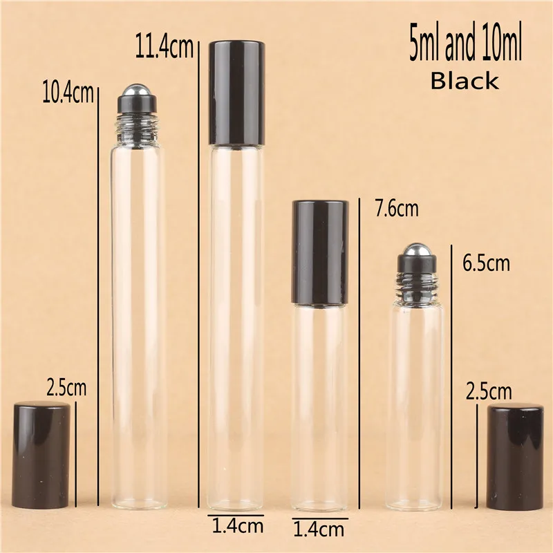 5 мл 10 рулон на роликовых бутылках для эфирных масел маленькие рулонные