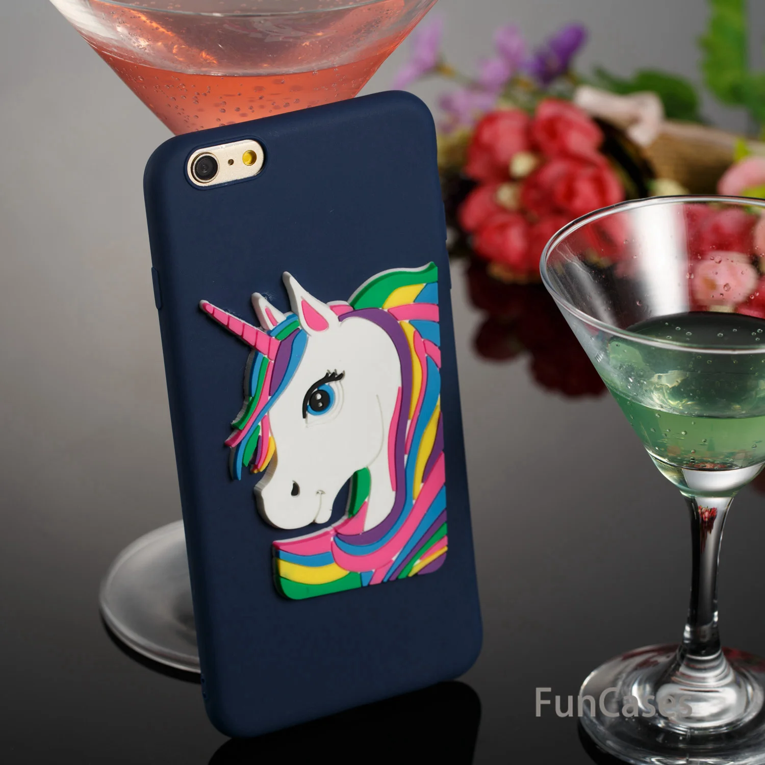 Карамельный чехол для iPhone 6 Plus Capinha Мягкая силиконовая задняя крышка мраморный