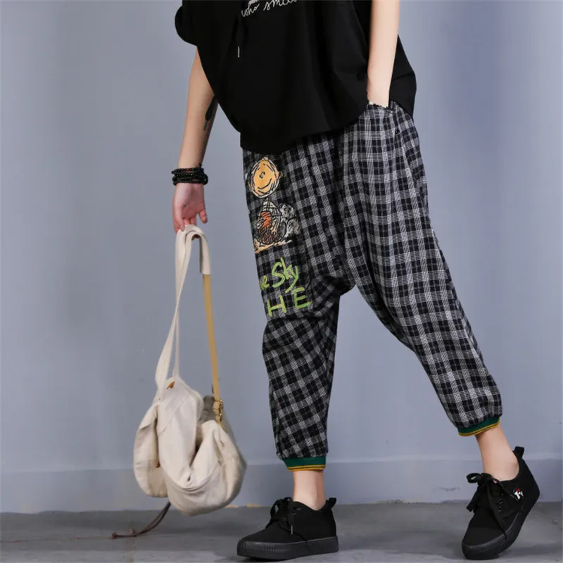 Boo Ace Summer Vintage Womens Harem Sweatpants Baggy Hip Hop Pants Free Size YF01715 | Женская одежда