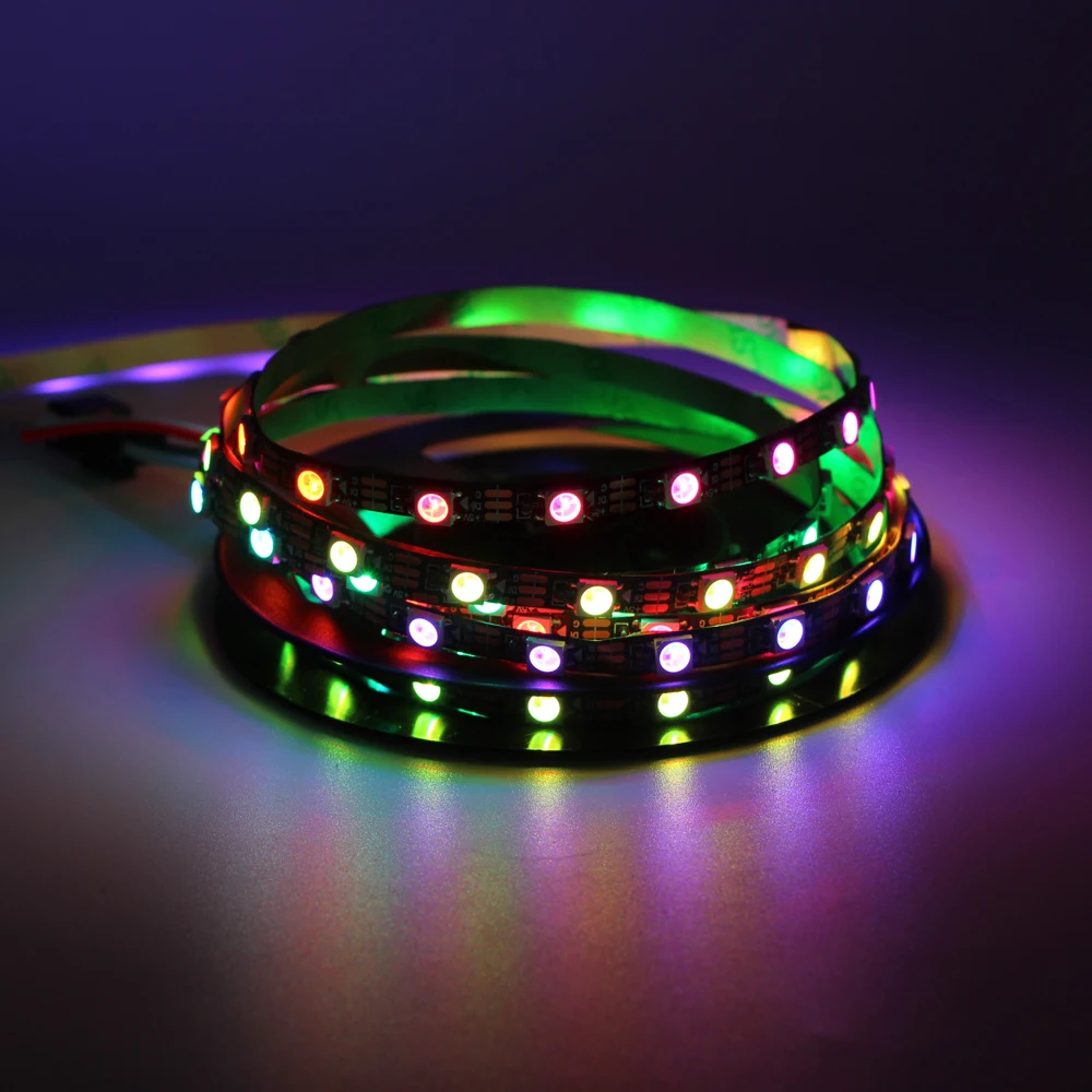 5V светодиодный гибкие светодиодные полосы 1 м 2 умная цветная (RGB) 3535 полный цвет 5