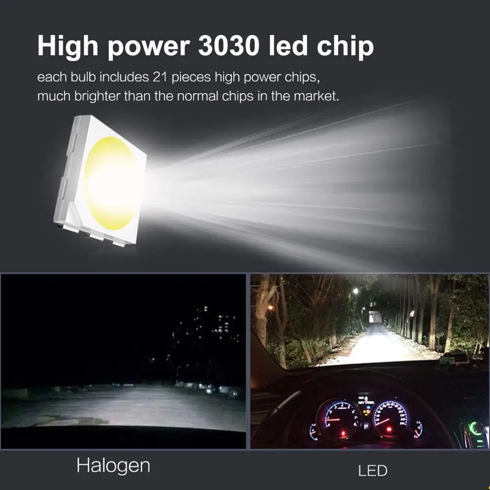 2 шт. автомобисветильник светодиодные лампы T20 Led 7440 7443 SRCK W21W W21/5W T25 3156 3157 P27/7W 21 SMD
