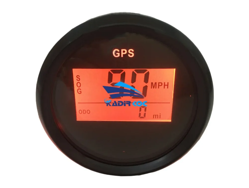 1 шт. абсолютно 52 мм цифровой gps одометры Авто измерители скорости 0-999 км/ч неизвестно Показать 9-32 В водонепроницаемый скорость mileometer