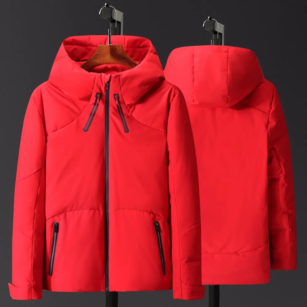 Мужские Длинные пуховики с капюшоном мужские толстые зимние Модные сохраняющие