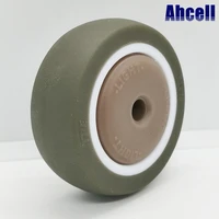 4pcs 50mm only tpe rubber roller wheel no steel frame for caster 2 inch with mute ball bearing heavy duty capacity wheel