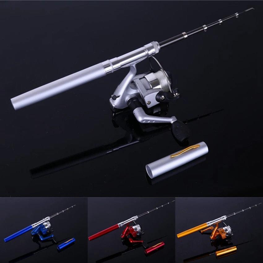 Ручная рыболовная удочка 4 цвета Портативный Телескопический зимний Рыболовный