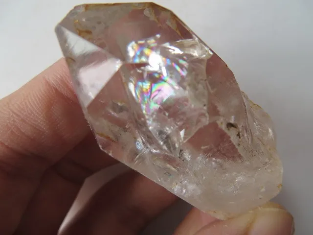 AAA супер прозрачный кварцевый кристалл алмаз херкимера с большими радужными