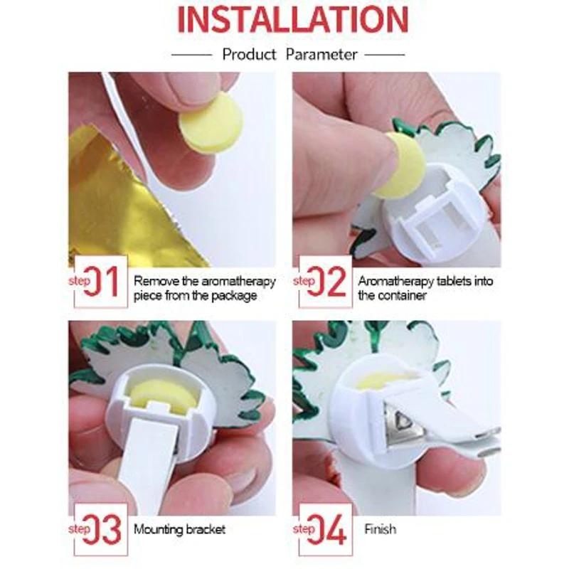 

1 PCS 3D Air Freshener Solid Cartoon Plants vegetables Car Styling Air Conditioning Vent Movable Flavoring Cute Car parfums