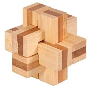 

12PCS per Set Wooden Bamboo Metal Mixed Puzzles Brain Teaser Game Toy for Adults Kids