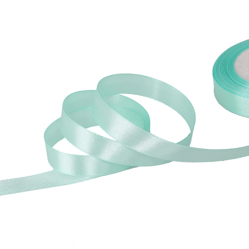 15mm 25 Yards Pretty Silk Satin Ribbon For DIY Wedding Party Decoration Invitation Card Gift Wrapping Scrapbooking Supplies | Дом и сад