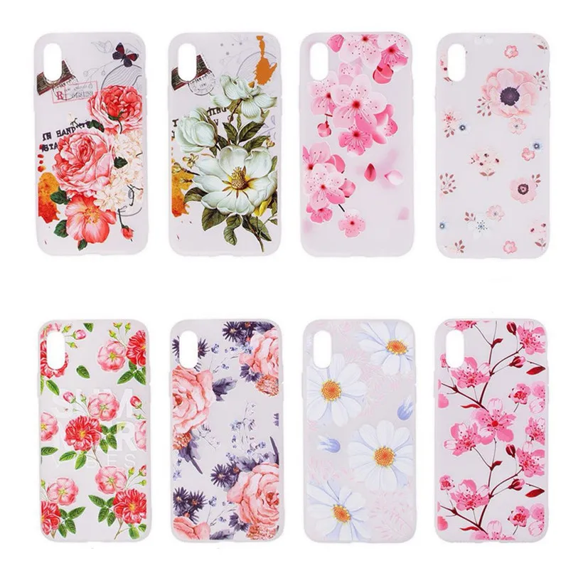 HEMASOLY Painted Flower Silicone Case For Huawei Mate 10 ALP-L09 ALP-L29 ALP-AL00 Soft Fashion Retro Patterned Back Cover |