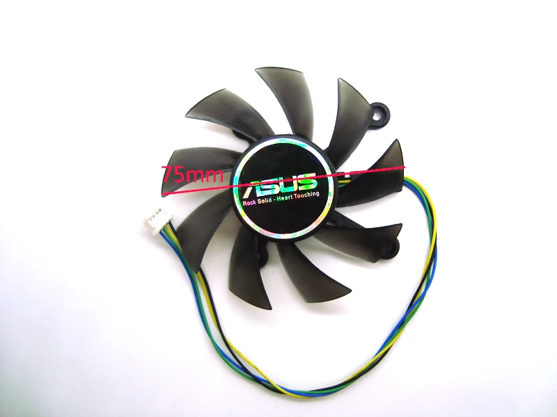 Кулер для видеокарты ASUS GTX 560 GTX550Ti HD7850 75 мм| |
