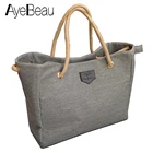 винтажная холщевая пляжная сумка женская через плечо сумки женские сумочка большая шопер тоут для продуктов покупок черная с короткими ручками шоппер вместительная дамские hand bag летняя 2019 2018 модные винтаж зимняя