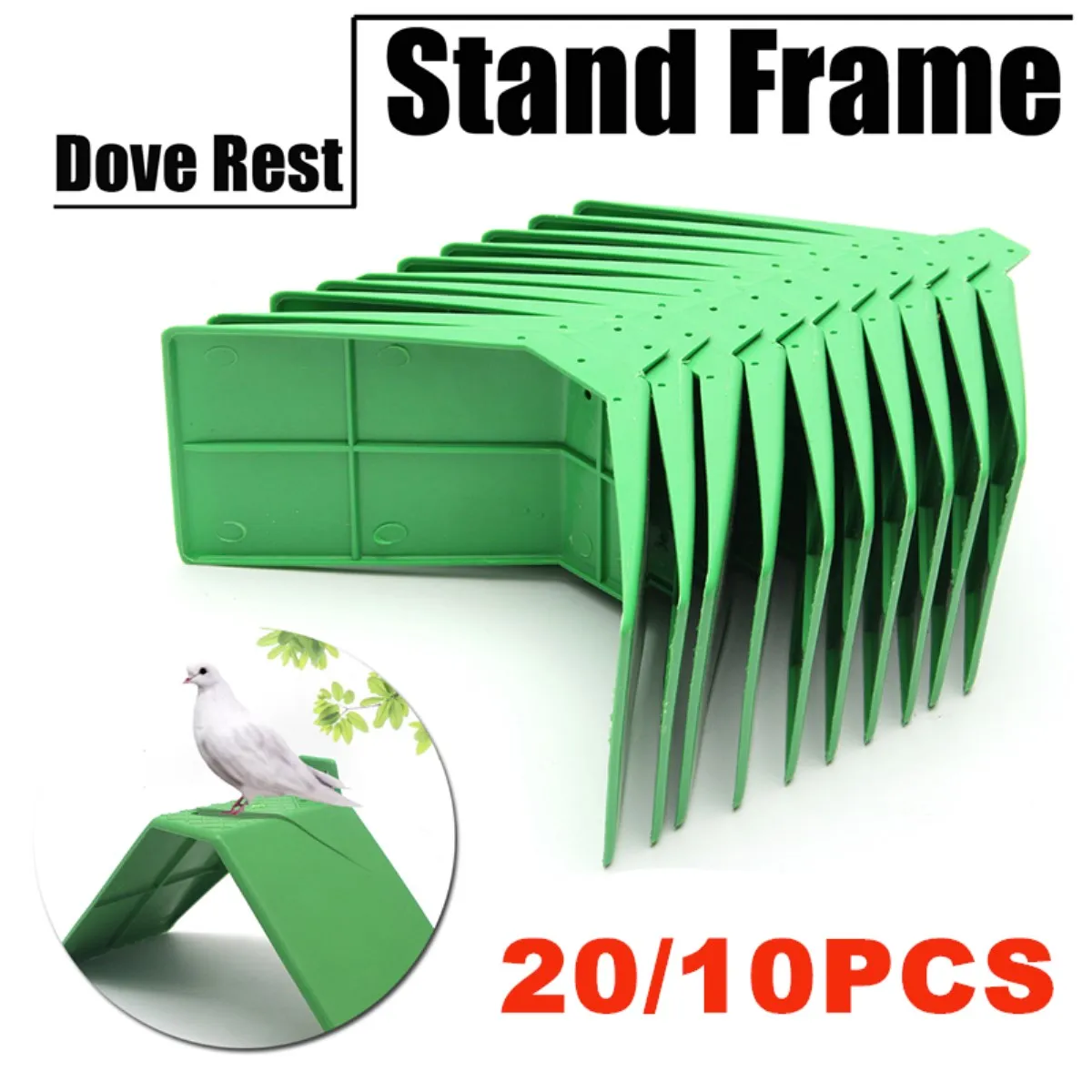 10Pcs Birds Accessoires Pigeons Doves Rest Stand Parrot Cages Holder Frame Dwelling Perch Pigeons Supplies