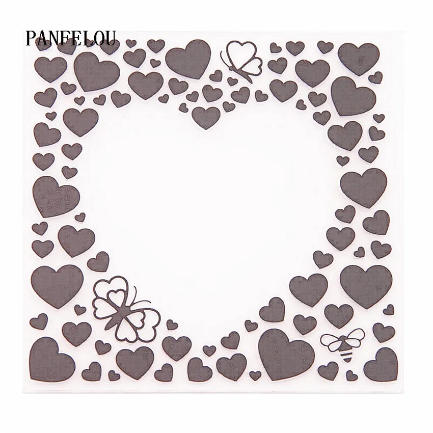 PANFELOU 3D сладкий lovee папки для тиснения Пластик Скрапбукинг DIY шаблон Fondant (сахарная)