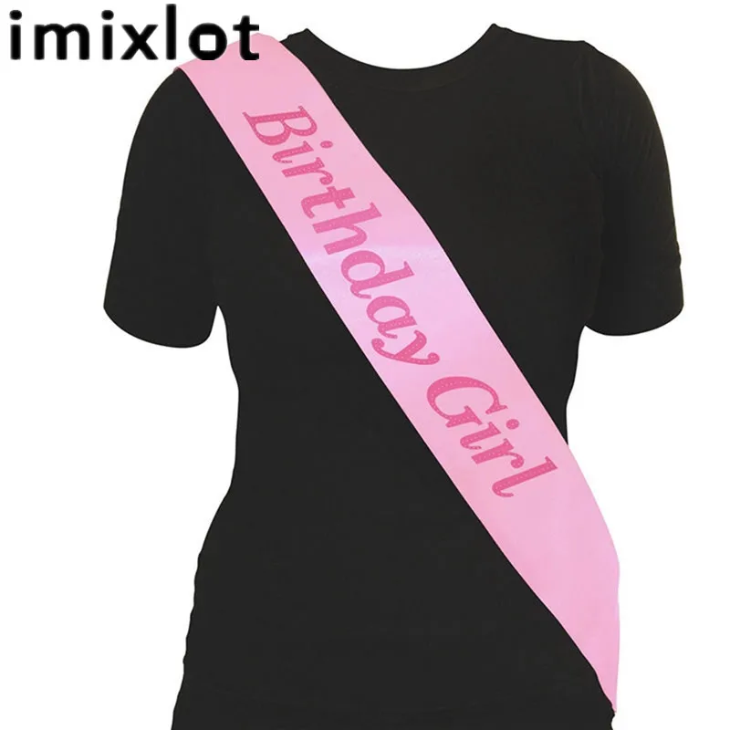 Imixlot 1 шт. милый именинница створки в розовый пояса аксессуар вечерние украшения