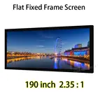 Профессиональный 190-дюймовый Фиксированный экран 2,35: 1, соотношение сторон, матовый белый проекционный экран s для проектора Acer Epson