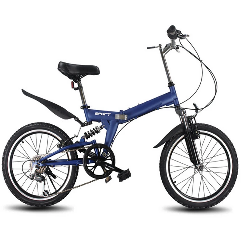 Складной велосипед 20 дюймов 6 скоростей дорожный детский горный портативный