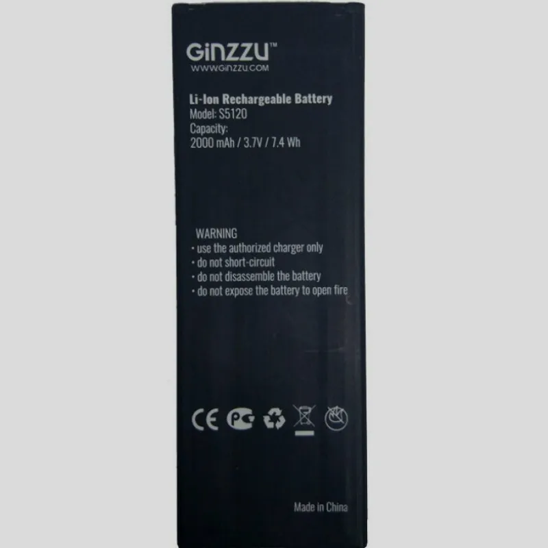 Аккумулятор на 2000 мА · ч для Ginzzu S5120|Аккумуляторы мобильных телефонов| |