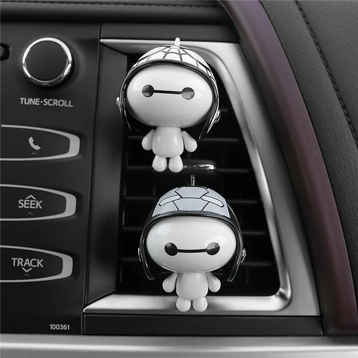 03 2 шт./лот, автомобильный стиль, милый шлем Baymax, духи, зажим, автомобильный освежитель воздуха, авто украшение, аромат, украшения, подарки - Название цвета: 03