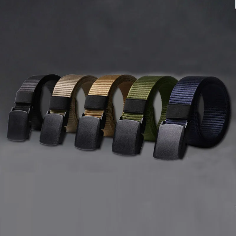 

#4 DROPSHIP 2021 NEW HOT Fashion Wild-Men-Canvas-Belt-Hypoallergenic-Metal Free-Plastic-Automatic-Buckle Freeship