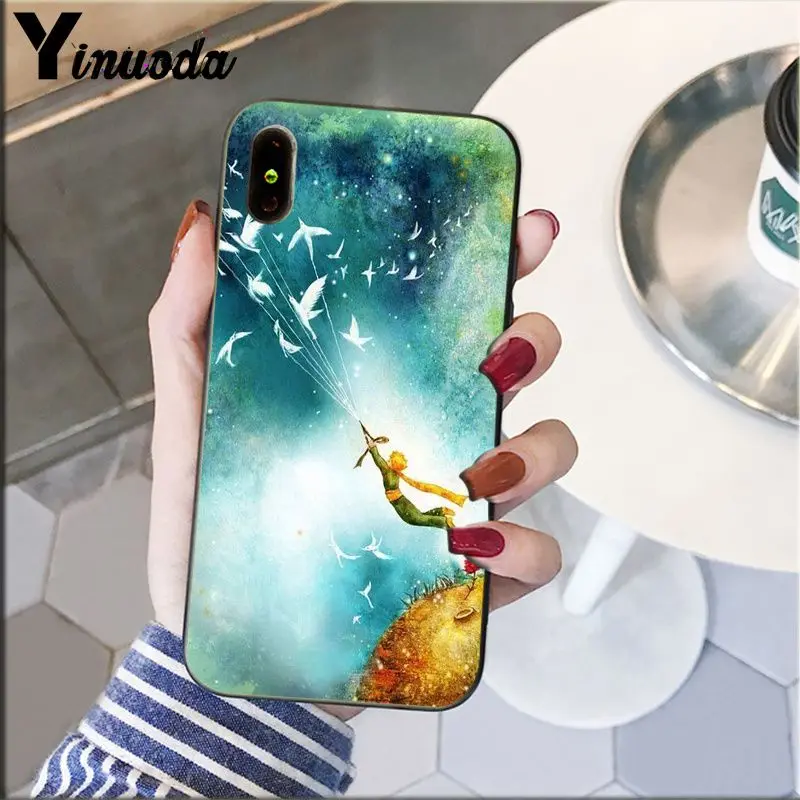 A8 Yinuoda Милый Маленький принц лиса слон Роза узор сотовый Чехол для телефона для Apple iPhone 8 7 6 6S Plus X XS MAX 5 5S SE XR крышка - Цвет: A8